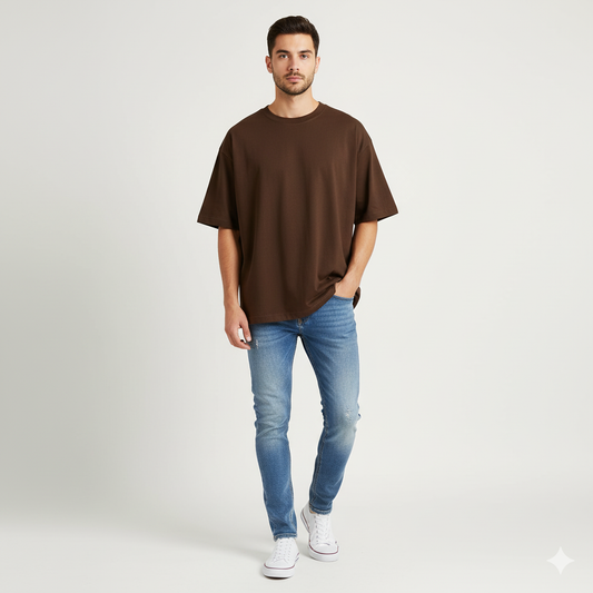 Men’s Oversized Brown T-Shirt