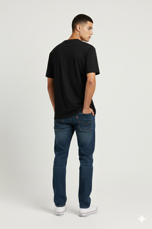 Classic Black Crew Neck T-Shirt